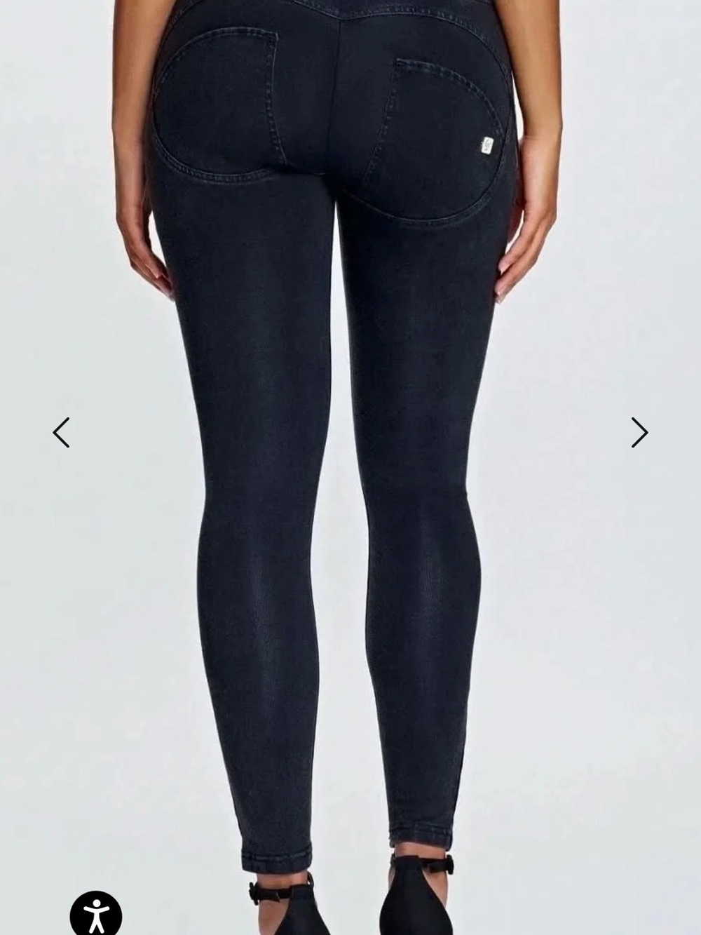 Freddy WRUP Denim - Women's Stretch Skinny Jeans in Black Wash